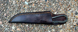 Damascus Medieval Feast Knife Handmade w/ Hand Twisted Handle
