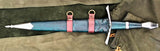 LOTR Strider Ranger dagger by Kingdom of Arms displayed on fabric background.